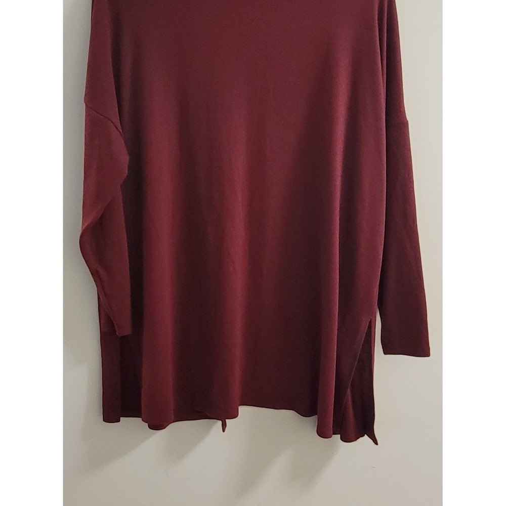 ANDREE BY UNIT Open-Front Cardigan in Wine Size Sm - Picture 3 of 3